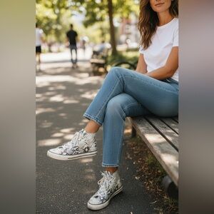 Anthropologie Vintage Havana Rewind Hi-Top Sneakers Size 8.5